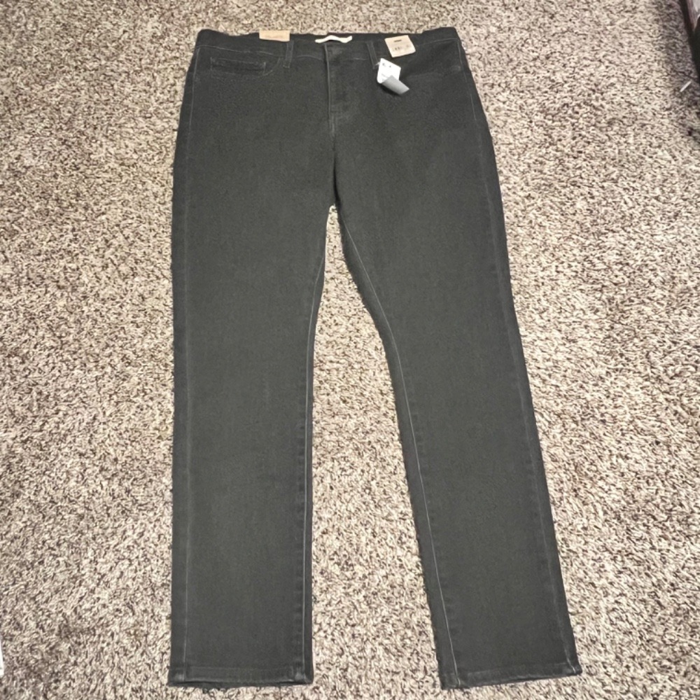 Levi's 311 Shaping Skinny Jeans Black Denim Comfort Stretch Size 33